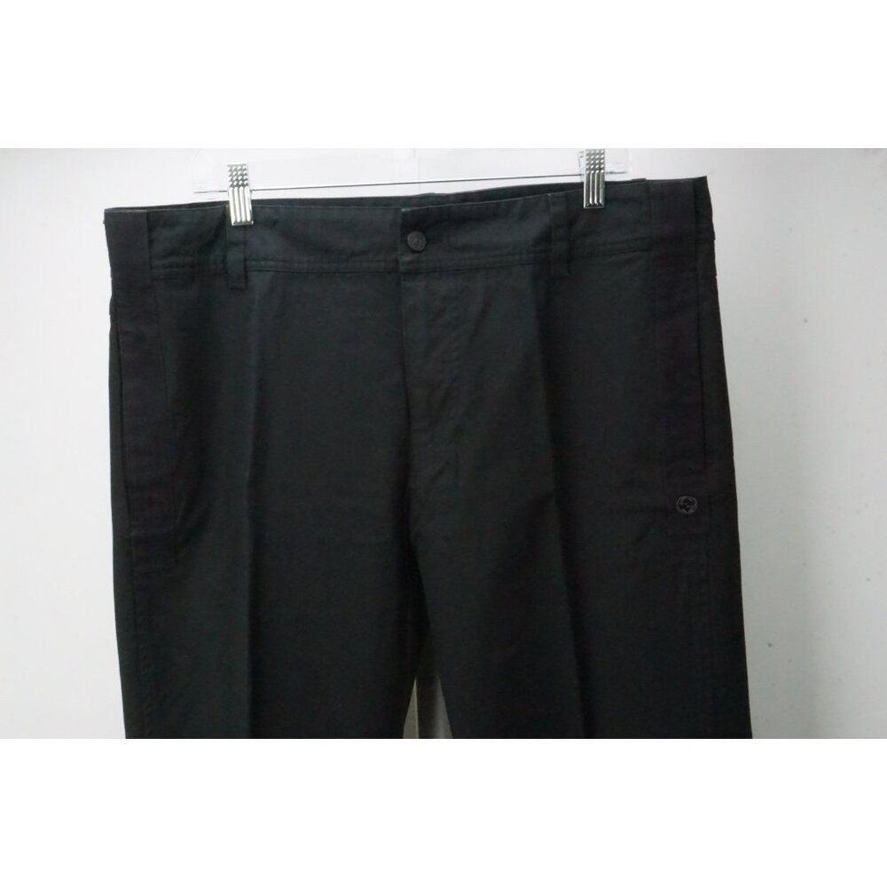 Gucci Solid Black 100% Cotton Chino Pants Trousers 52 EU Brand NEW